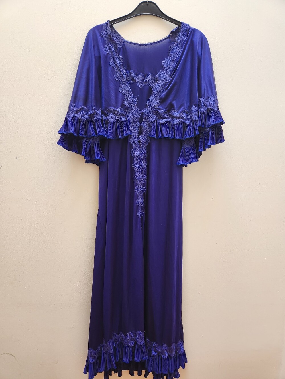 Vintage Sapphire Blue Lingerie Dress Size XL
